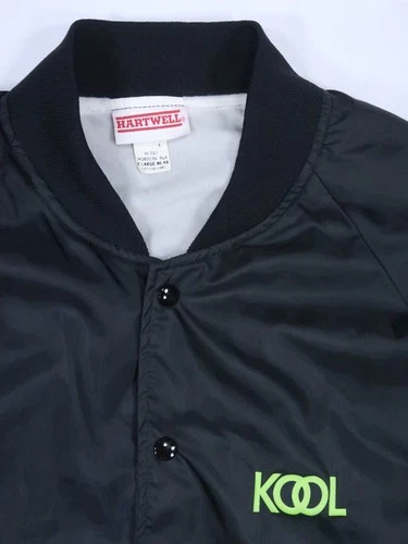 Hartwell sports kool menthol cigarette VTG 1980s 1990s satin bomber jacket XL image 7