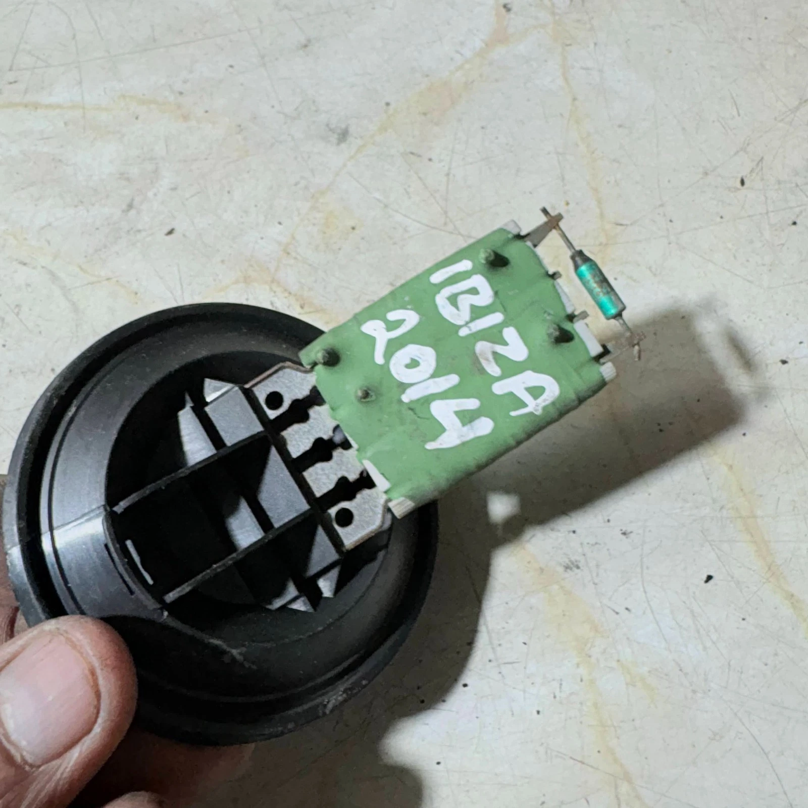 SEAT Ibiza heater blower motor resistor actual part ThePartPilot