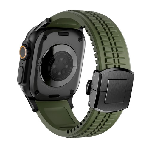 Luxus Hochwertige Silikon Armband Für Apple Watch Series 10 9 8 7 6 5 4 SE Ultra - Picture 23 of 37