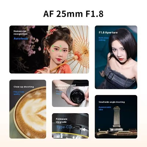 SGimage AF 25mm F1.8 Auto Focus Large Aperture Prime Lens for Fujifilm X, Sony E - Picture 8 of 20