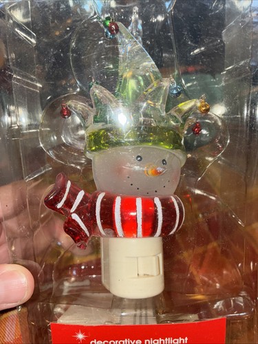 Snowman Jester Nightlight Vtg Jcp Home - Picture 4 of 4