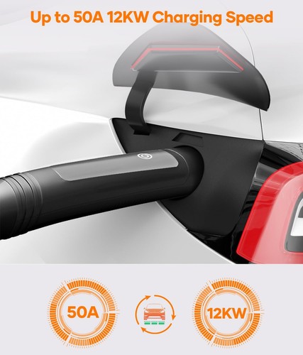 EV Extension Cord for TSL,16.4ft Charging Cable Up to 50A 240V Without Drops ... - 第 6/7 張圖片