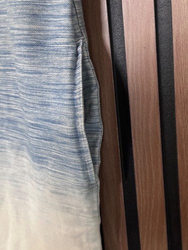 AllSaints Dress 2 / XS Womens Blue White Heather Ombre Jina Short Sleeve Keyhole - Picture 7 of 9