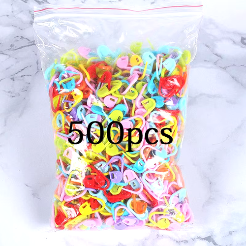 Mixed Color Plastic Resin Clip Locking Stitch Markers for Knitting and Crochet - Picture 10 of 20