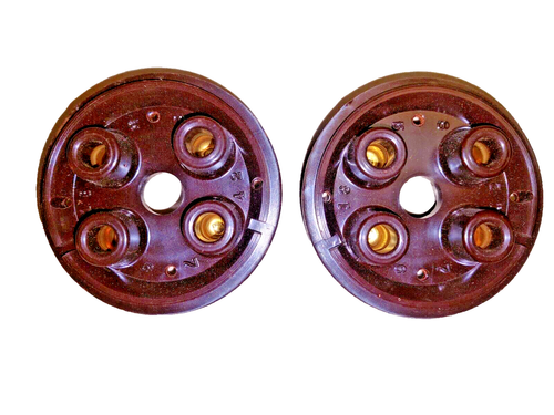 1937-1941 Ford V8 passenger & truck NORS Distributor Cap PAIR replace 68-12116 - Picture 3 of 3