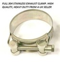 32-35mm T BOLT Super Clamp Exhaust Hose Pipe 304 Stainless Steel Car Motorbike