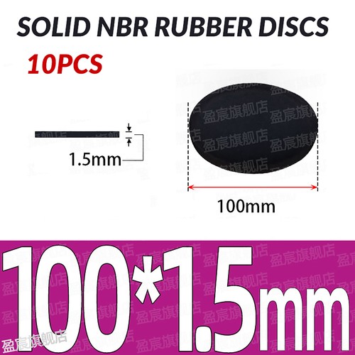 Neopren Voll Rund Gummi Pads Disc Blatt - 10 Stück - Verschiedene Stärken & Größen - Bild 62 von 251
