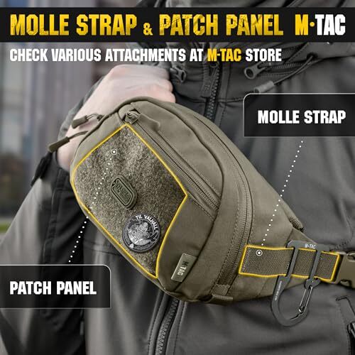 Small Companion Waist Pack - Tactical Style Belt Bag EDC - Fanny Ranger Green - Bild 6 von 7