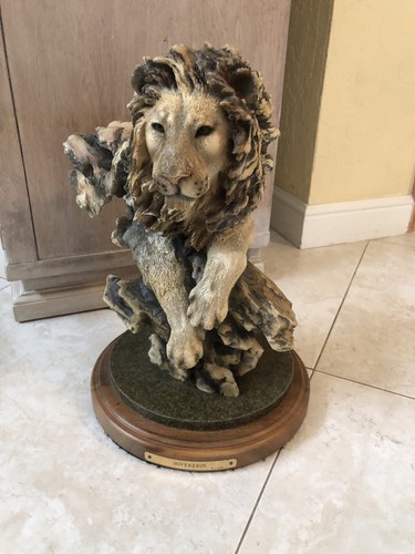 LION Mill Creek Studios Rare Edition Large Resin Sculpture Signed Randy Reading - Picture 3 of 7