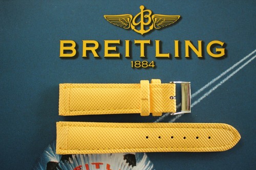 20MM YELLOW WATERPROOF SUBAQUA DIVERS WATCH BAND WATCHBAND STRAP FOR BREITLING Y - Picture 3 of 3