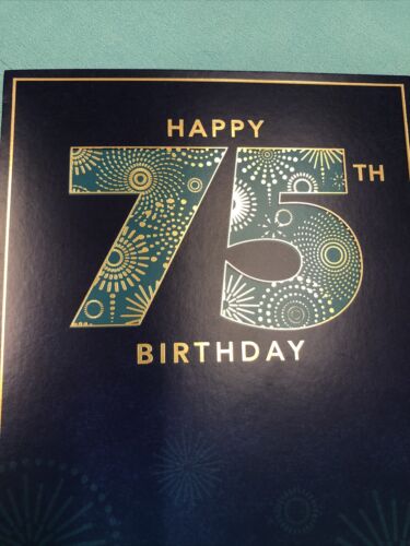 Happy 75th Birthday 75 Years Old Celebration 5”x7” Hallmark Greeting Card - Picture 3 of 4