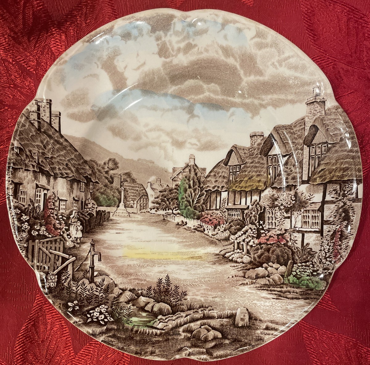 Johnson bros Olde English Countryside ！ Johnson Brothers Olde English Countryside Brown Multi Dinner