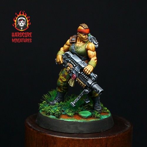 Hardcore Miniaturen weiblich Catachan Dschungel Kämpfer Squad Force Command Sergeant - Bild 159 von 164