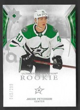 2021-22 Upper Deck Ultimate Collection Hockey Jacob Peterson Rookie #49/299