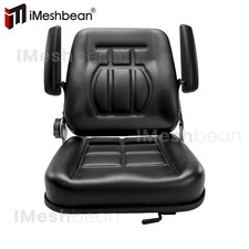 US Universal Forklift Seat Tractor Seat Ergonomic Adjustable Backrest & Armrests