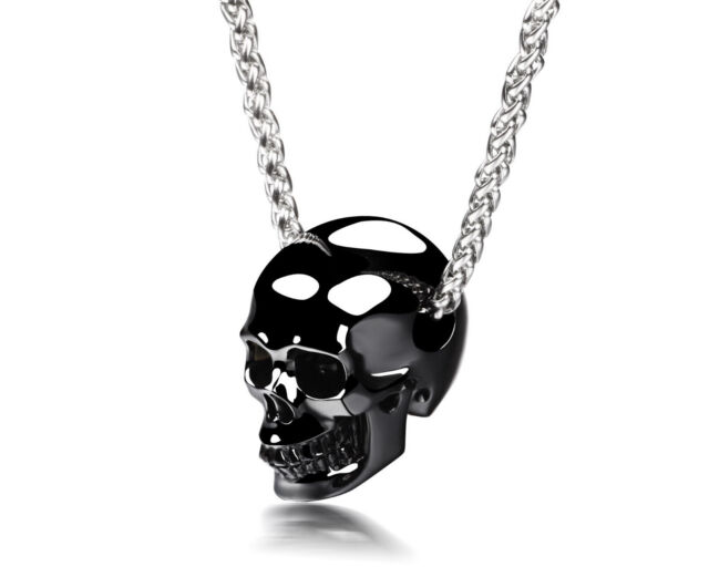 Skullis Necklace of Black Obsidian Hand Carved Crystal Skull Pendant Healing Skullis Necklace of Black Obsidian Hand Carved Crystal Skull Pendant Healing