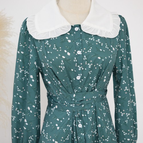 Elegant Women Floral Long Sleeve Maxi Dress Abaya Muslim Kaftan Evening Casual - Bild 9 von 28