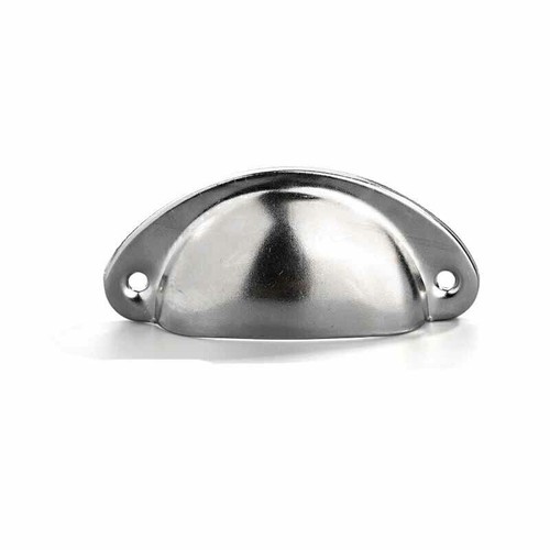 6/12X Cup Handle Shell Pull Kitchen Cabinet Cupboard Door Furniture Drawer UK - Picture 13 of 24