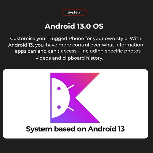 Ultracienki wytrzymały smartfon Hotwav T7 8GB + 128GB Android 13 6280mAh 21MP aparat - Zdjęcie 15 z 20