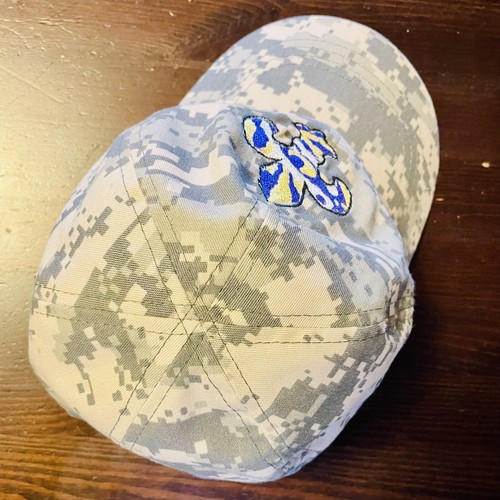 LSU Tigers Combat Camo OSFA Hat Cap Logo Eye Of The Tiger Fleur De Lis Rothco - Picture 5 of 7