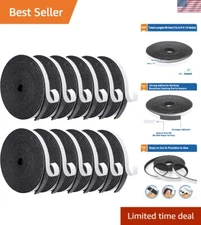 Durable Adhesive Weather Stripping Tape - 198 Ft Foam Seal for Doors & Windows