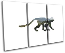 Monkey Chimp Mountain Animals TREBLE CANVAS WALL ART Picture Print