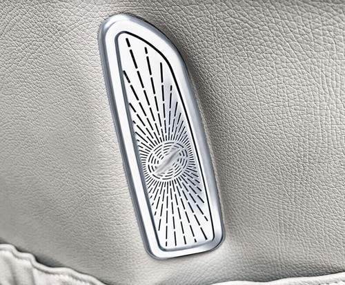 For BENZ S-CLASS W221 2008-2013 SILVER TITANIUM SEAT BACKREST SPEAKER COVER TRIM - Bild 2 von 5