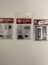 CLEAR RUBBER STAMPS Christmas #VC0001 (2)VC0015