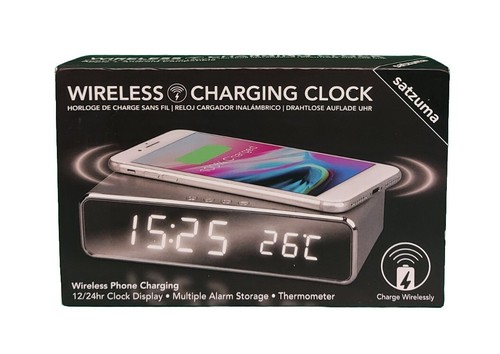 Satsuma- Wireless Charging Clock ⭐️⭐️⭐️⭐️⭐️ ✅️ - Picture 1 of 3