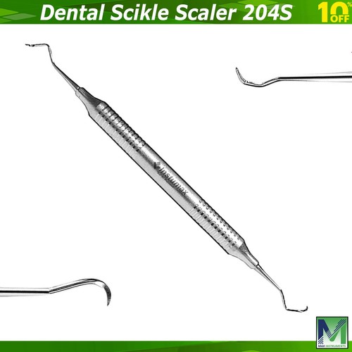 DENTAL SCIKLE SCALER 204S DENTIST NSTRUMENTS *SET OF 5 * - Picture 2 of 9