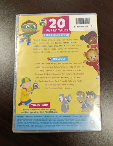 PBS ENFANTS : 20 contes de fourrure (DVD) flambant neuf scellé livraison rapide films pour enfants - Photo 2/2
