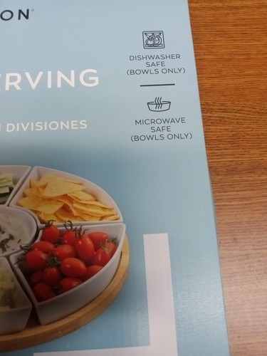 New Crofton Heavy 5 pc. Serving Tray Set - Dishwasher Safe - Picture 2 of 3
