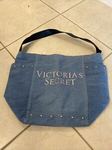 NWT VICTORIA/'S SECRET BLUE JEAN DENIM STUDDED EMBELLISHED DISTRESSED JACKET S