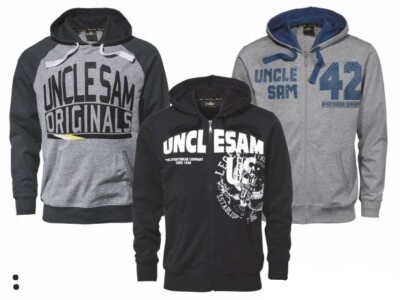 Uncle Sam Sweatjacke Hoodie L XL Sportjacke Kapuzenjacke Jacke Sweater 