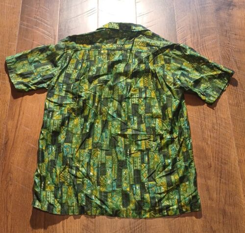 Vintage UI MAIKAI Hawaiian Shirt Tiki, Atomic - Picture 14 of 14