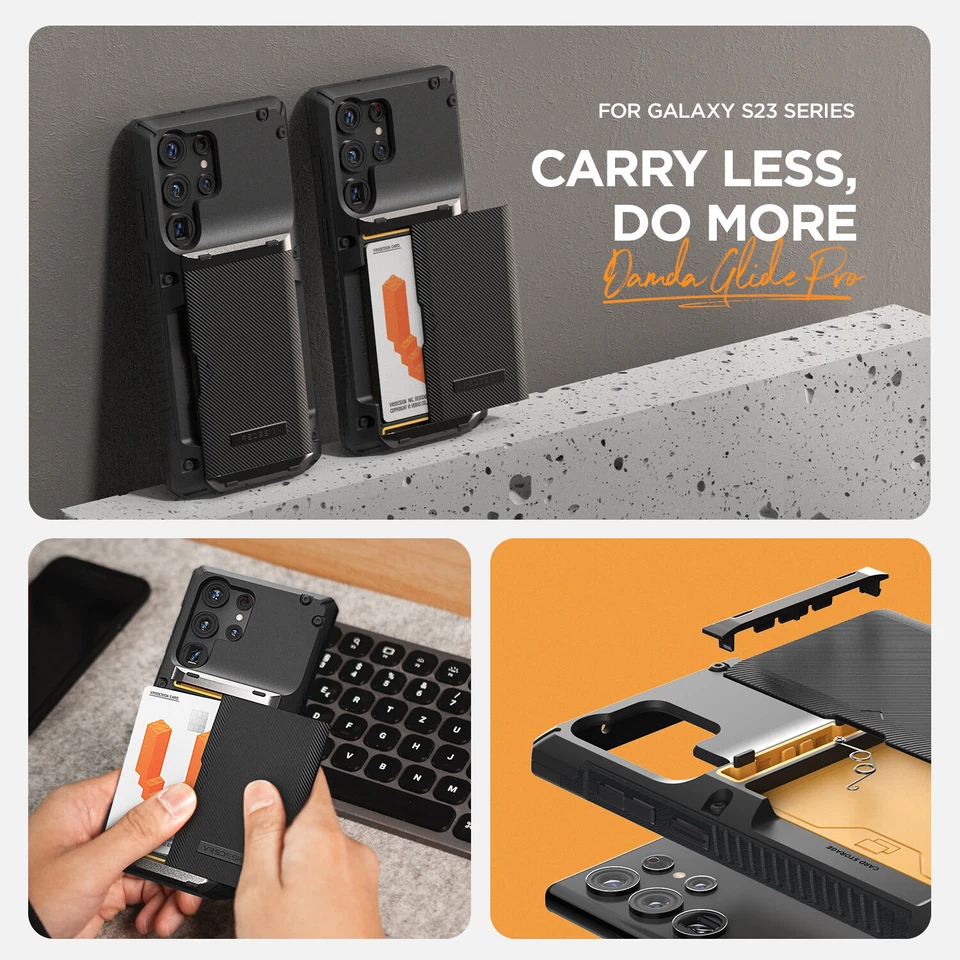 Funda tipo billetera para tarjeta para Galaxy S23 Ultra/Plus VRS [Damda Glide Pro] Foto 4 de 4