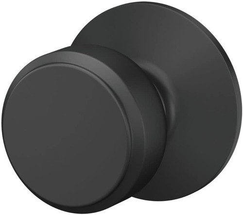 Schlage F10 BWE 622 GSN Bowery Door Knob, Hall & Closet Passage Lock Matte Black - Picture 3 of 8