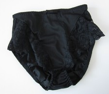Victoria's Secret VINTAGE ELASTIC Lace Silky High Cut Brief Panties SZ SMALL