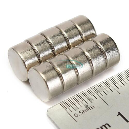 10PCS 10 x 5mm Strong Round Cylinder Rare Earth Neodymium Magnets Magnet N52 MF - Picture 5 of 5