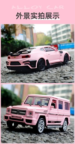 1:32 Chevrolet Camaro Pink Diecasts Toy Vehicles The Dast and Furious Car Model - Picture 18 of 21