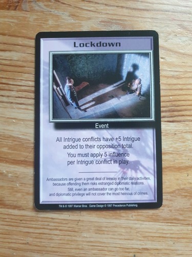 Premiere Edition (A-L) Babylon 5 CCG Card Singles- 1997 - Various - Picture 213 of 224