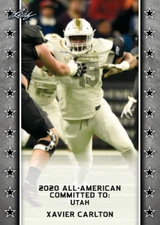 10-Ct Lot Xavier Carlton 2020 Leaf US Army All-American Rookies RCs Utah