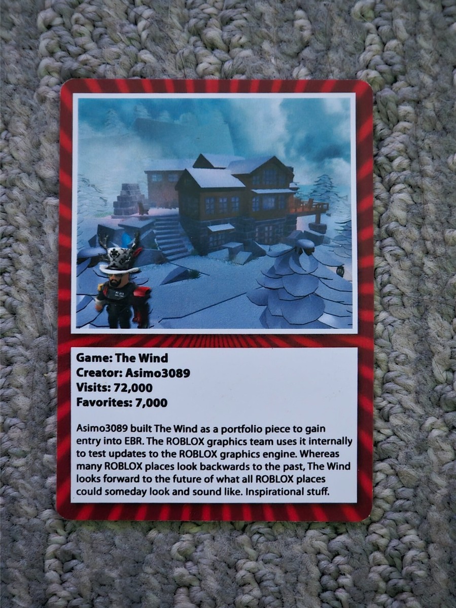 ROBLOX BLOXcon 2013 Exclusive Trading Card The Wind 9/10 VERY RARE