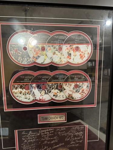 Rare 1972 Heritage Hockey 8 DVD Summit Series w/25 Team Signatures~Framed w/COA - Picture 5 of 15