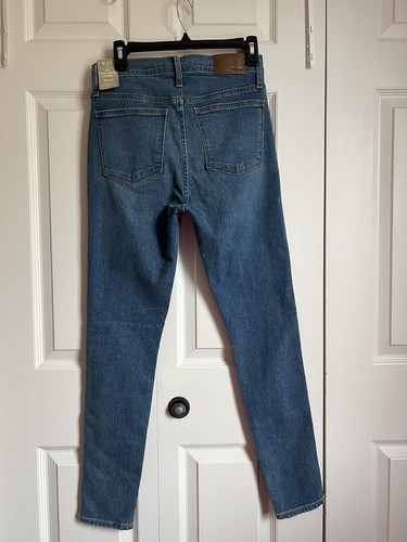 Madewell 10" High Rise Skinny Jeans Size 27 Dewitt Wash Button Fly MA981 - NEW - Picture 3 of 10