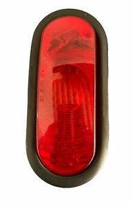 Bargman 44-06-031 Red 6" Wateproof Sealed Oblong Tail Light with Grommet and 3-W