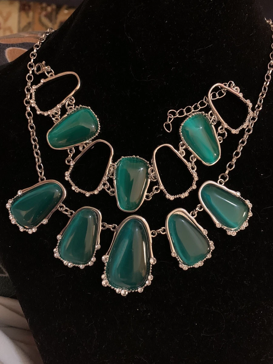 Paparazzi green stone necklace deals