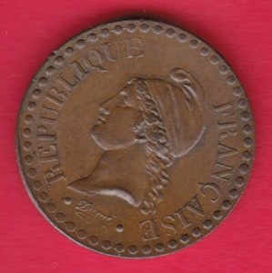 R-FRANCE-CENTIME-1849-A-UNC-DETAILS-22191
