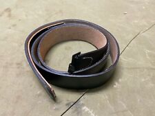 34-40 WAIST WWII GERMAN M31 COMBAT FIELD EQUIPMENT BLACK LEATHER BELT SIZE 3