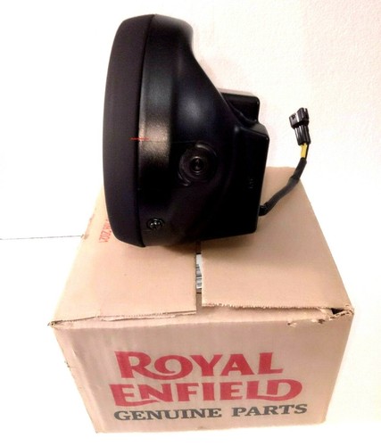 Conjunto de haz de faro negro genuino Royal Enfield Classic 350cc 500cc - Imagen 2 de 3